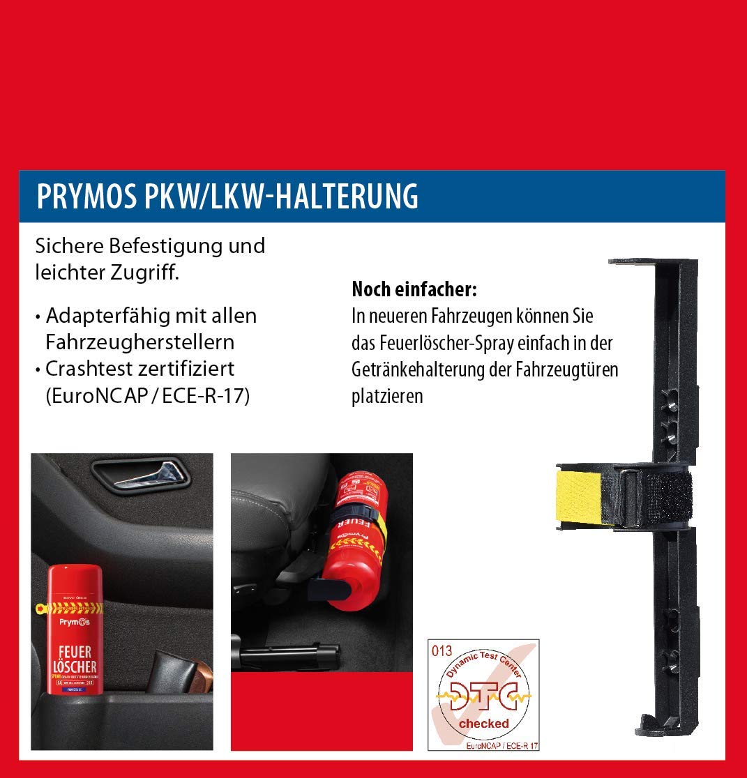 Prymos Feuerlöscher-Spray Fahrzeuge 5A/21B, Neutral, 600 ml (1er Pack)