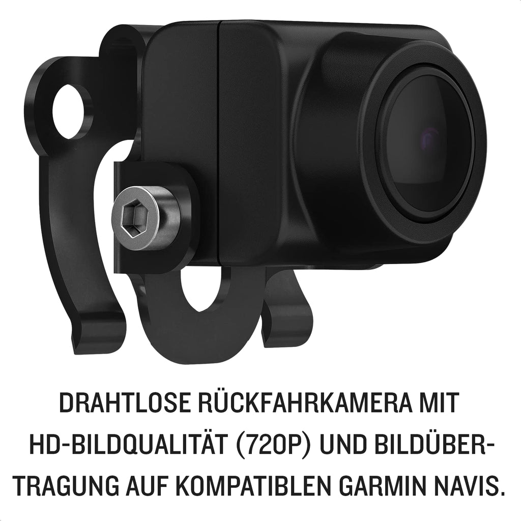 Garmin BC 50 – Drahtlose Rückfahrkamera mit 720p HD-Auflösung und Bildübertragung auf kompatible Garmin Navis. Bis zu 15 Meter Übertragungsreichweite, 160° Sichtfeld und robust nach IP67