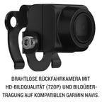 Garmin BC 50 – Drahtlose Rückfahrkamera mit 720p HD-Auflösung und Bildübertragung auf kompatible Garmin Navis. Bis zu 15 Meter Übertragungsreichweite, 160° Sichtfeld und robust nach IP67
