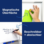 magnetoplan Design-Whiteboard SP | Magnettafel BxH 1800x1200 mm | Stabile, speziallackierte Stahloberfläche | Perfekte Schreibfläche | Bürobedarf | Memoboard für Büro- und Konferenzräume | Homeoffice