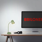 BRILONER – Nachttischlampe, Schreibtischlampe Schwenkbar, Tischlampe GU10 für Home Office mit Kabelschalter, Leselampe, Lindgrün