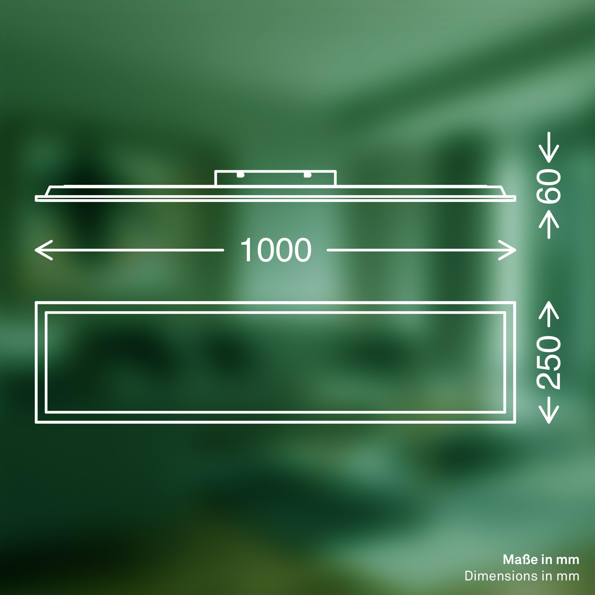 BRILONER - LED Deckenleuchte Effizienzklasse A, ca. 50.000h Licht, 12,6W, 2860lm, Fernbedienung, dimmbar, warmweiß bis kaltweiß, LED Lampe, LED Panel, Wohnzimmerlampe, Deckenlampe, 100x25x6 cm, Weiß