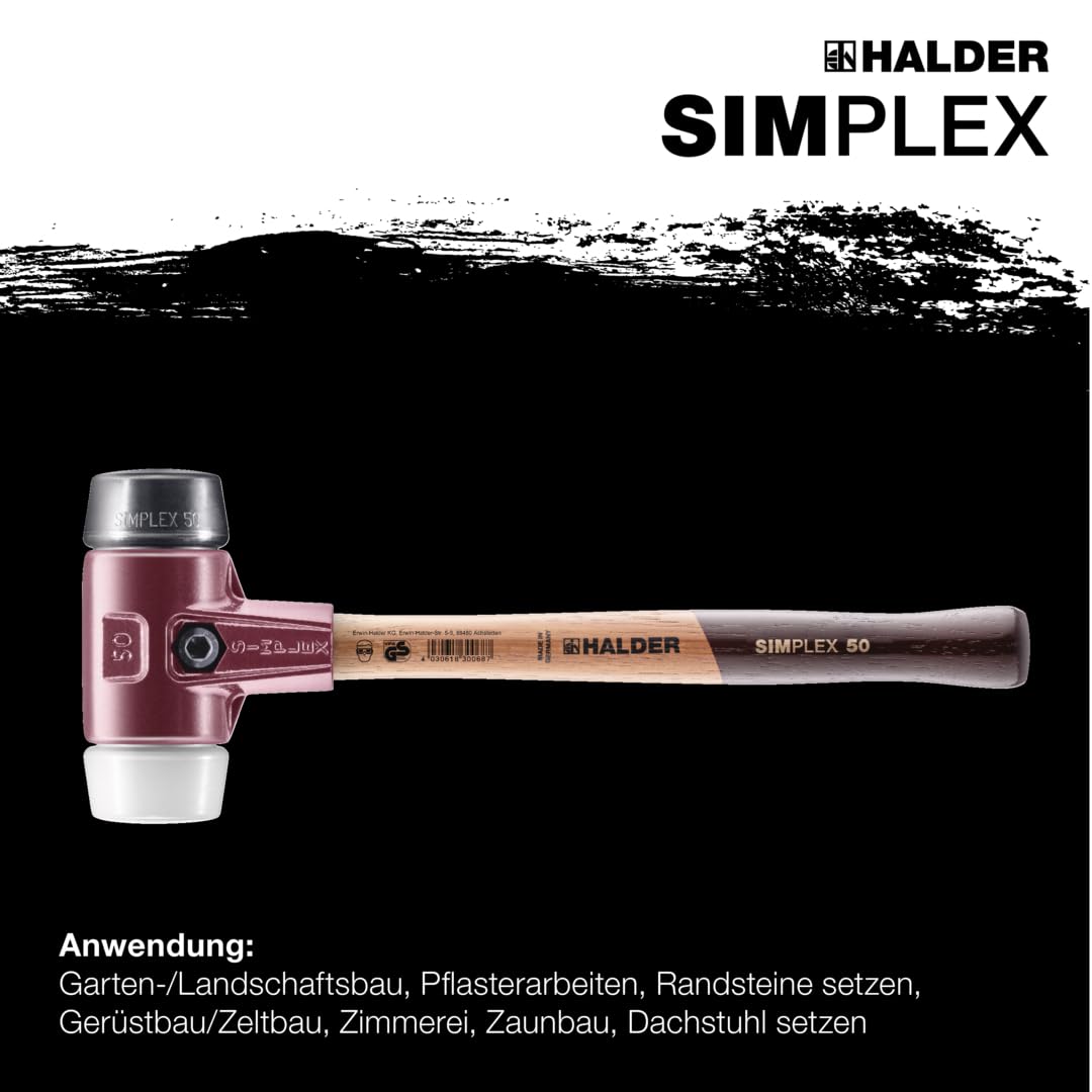 HALDER - mit Stahlgussgehäuse und hochwertigen Holzstiel | Ø=60 mm | 3027.060