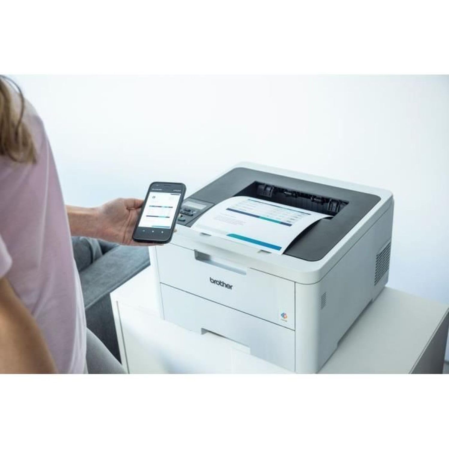 Brother HL-L3220CWE Eco Pro - Kompakter Farb-LED-Drucker mit WLAN