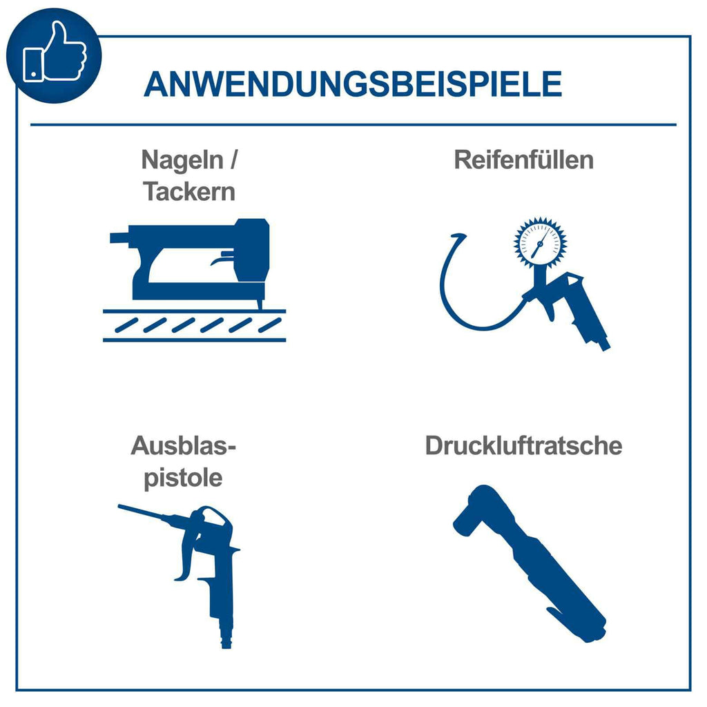 Scheppach Druckluft Kompressor HC24V Luftkompressor stehend mit Tragegriff | 24L Kessel | 1500W Leistung | 10 bar Arbeitsdruck | 180L/min Ansaugleistung | ölfrei & wartungsarm | inkl. Manometer