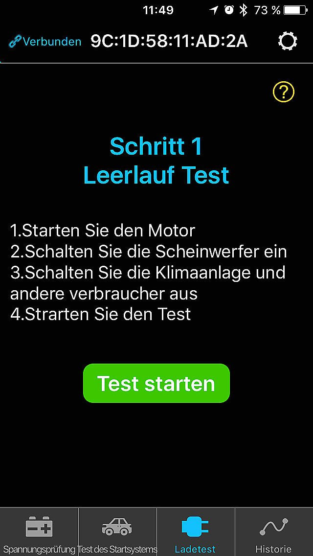 Lescars Autobatterieüberwachung: Kfz-Batterie-Wächter mit Bluetooth und App, für 12-Volt-Batterien (Batterieüberwachung Bluetooth, Batteriewächter Test, 12V Zigarettenanzünder)