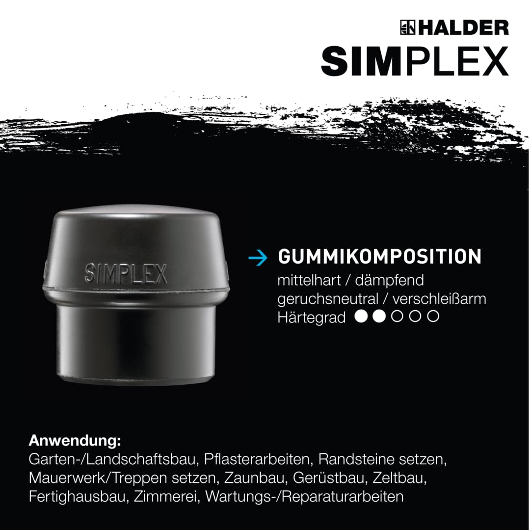 HALDER - mit Stahlgussgehäuse und hochwertigen Holzstiel | Ø=60 mm | 3027.060