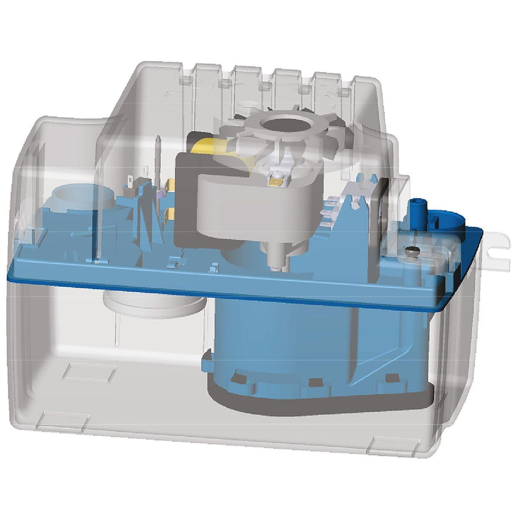 SFA – Kondensatpumpe Sanicondens Eco V02 mit 2 Zuläufen – Für Heizkessel und Klimaanlagen – Geräuscharm (45 dB) – Vollständiges Installationsset – 26 x 13,8 x 17 cm