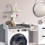 Vicco Wickelaufsatz, Wickeltischaufsatz, Weiß, 83 x 72 cm auf Waschmaschine