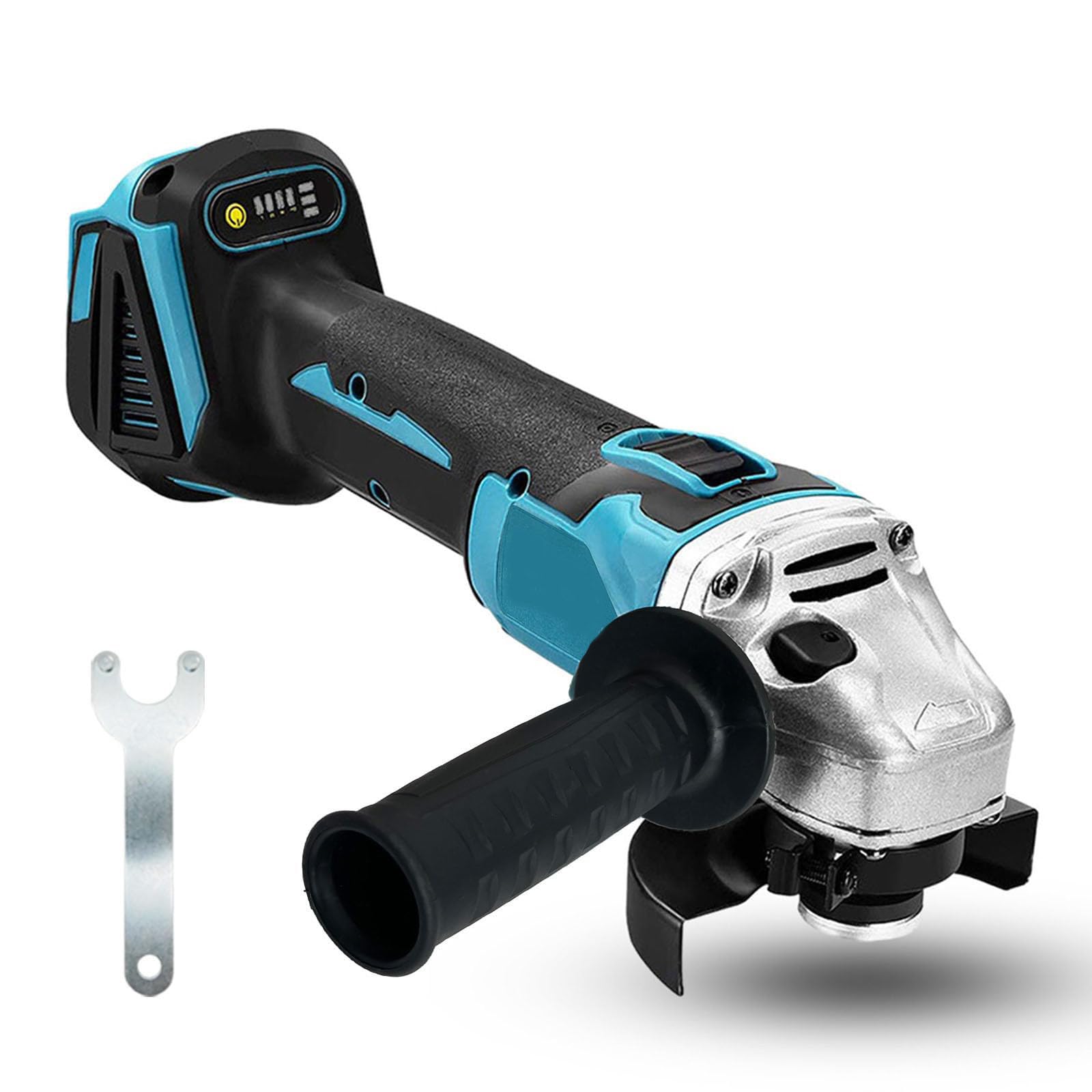 ANUPTTA - Akku Winkelschleifer Ø125mm 10000 U/min für 18V Makita Akkus - Bürstenloser Motor, Akku Flex Trennschleifer Zum Schneiden, Schleifen, Polieren（Nur Gehäuse）