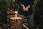 Fiskars Dreh-Spaltkeil, Gehärteter Stahl (geschmiedet), Polymer-Schlagfläche mit Metallring, Orange, SAFE-T, 1001615