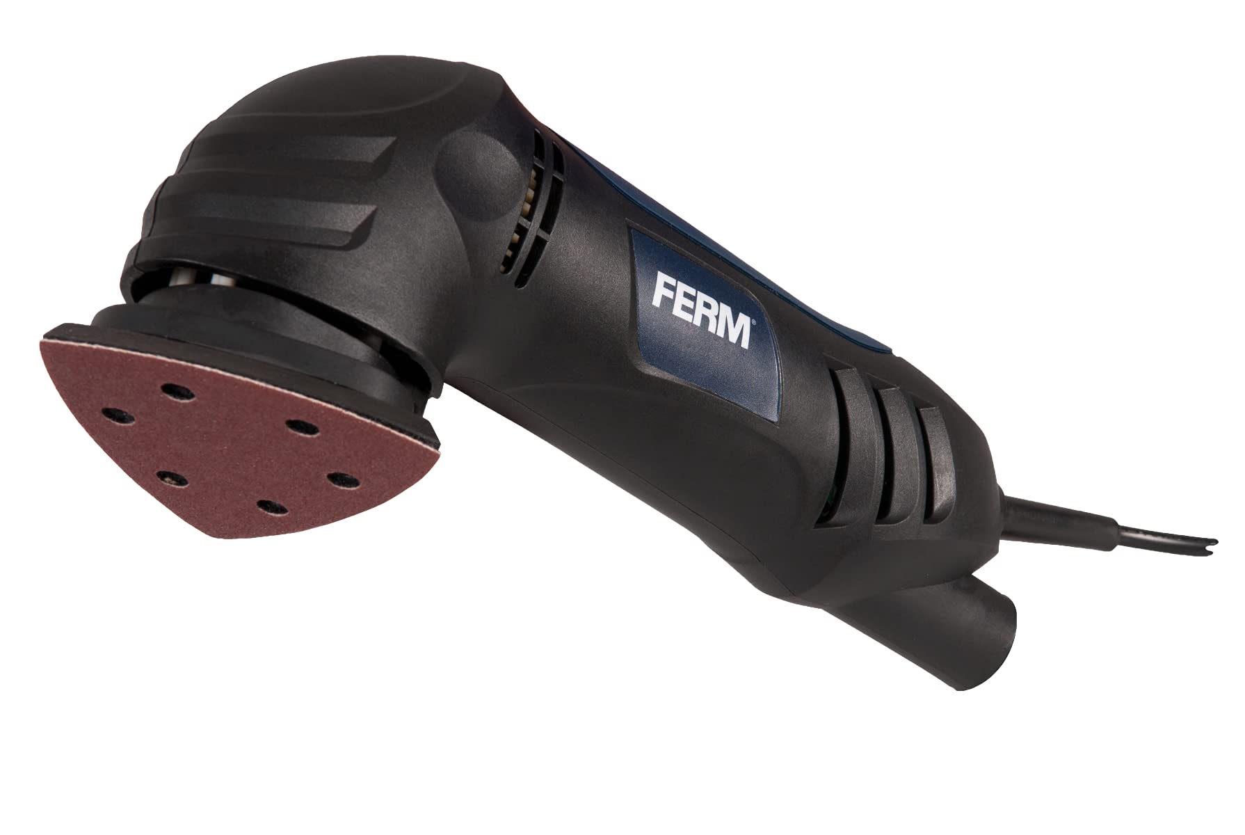 FERM Deltaschleifmaschine 280W - Mit 6-teiligen Schleifpapierset (P80) und Staubabsaugungsadapter