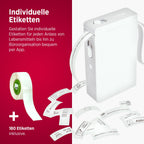 Olympia P22 Etikettendrucker | Etikettiergerät für Home Office & Bürobedarf | Bluetooth-Thermodrucker für Küche, Büro & Hobby | Label Printer für Endlospapier | Wasserfest & Abriebfest (Weiß)