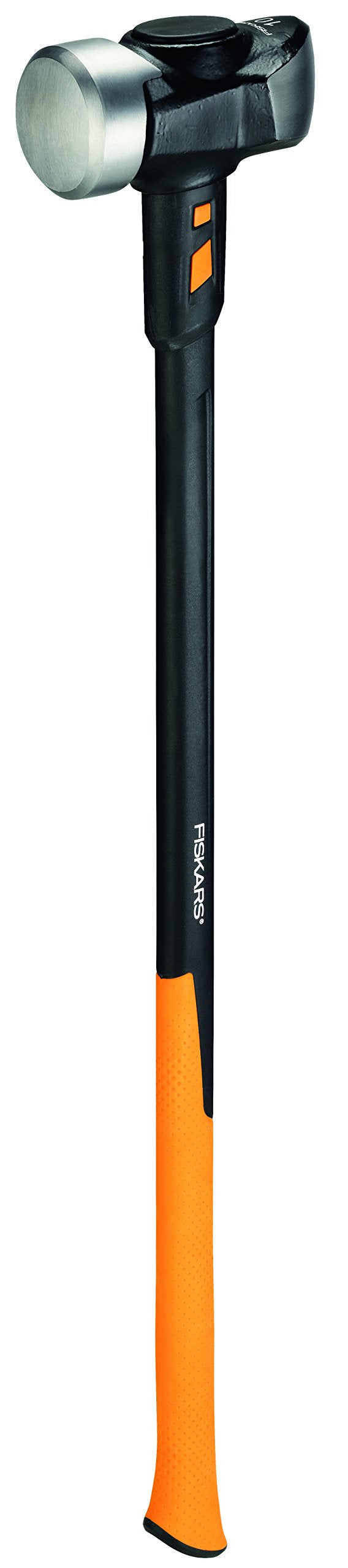 Fiskars Vorschlaghammer IsoCore XL zum Eintreiben von Holzpfählen oder Abbrucharbeiten, Länge: 92 cm, Gewicht: 5,67 kg, Schwarz/Orange, 1020164
