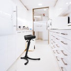 hjh OFFICE 830025 Stehhilfe TOP Work 33 Hartschaum/Metall bequemer Arbeitsstuhl, Stehhocker ergonomisch, höhenverstellbar