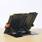 Citmage Schreibtisch Buchständer Dokumentenhalter Heavy Duty Metall Leseständer Schwarz für Buch Magazin Menü iPad Musik Note Sprache Entwurf mit 6 verstellbaren Positionen (Upgrade Edition)