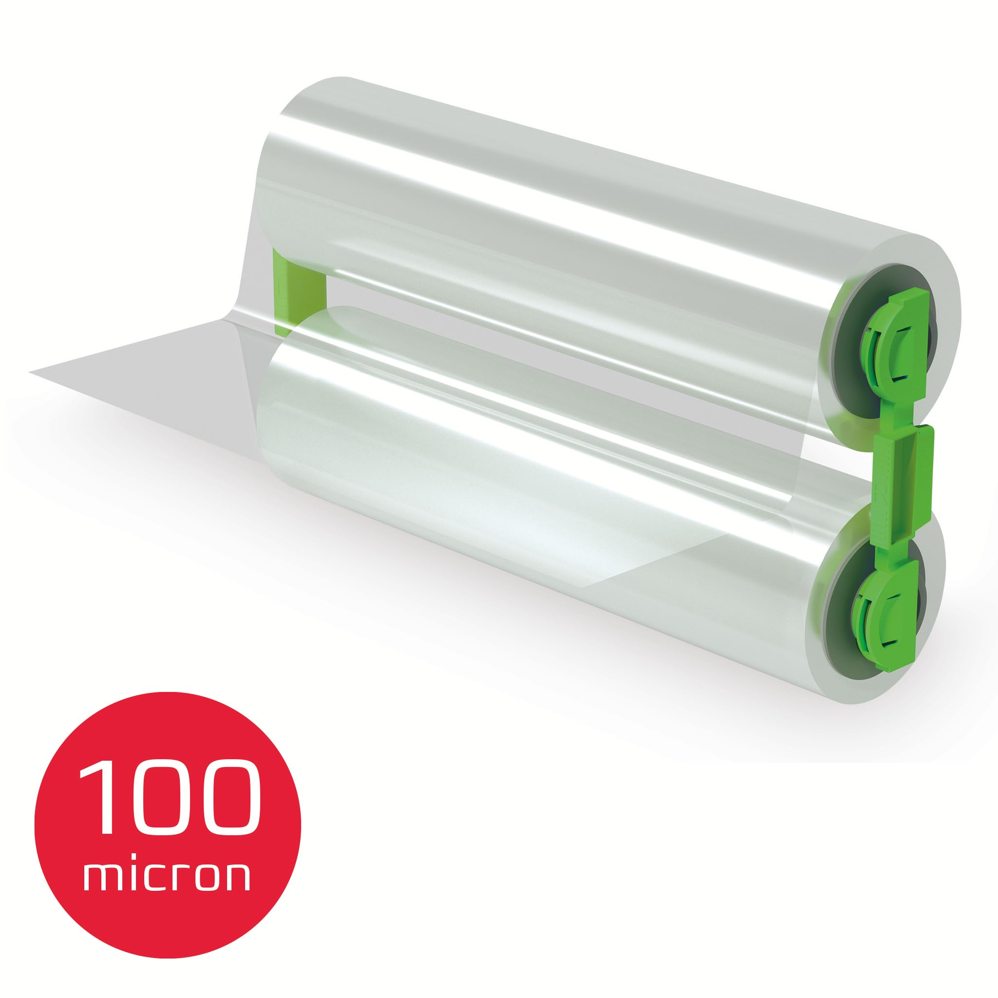 GBC Foton 30 Laminierfolienrolle für Nachfüllkassette 100 Mikron, laminiert bis zu 190 A4-Blätter, glänzende Oberfläche, Easy-Load, 4410027