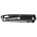 Gerber Taschenmesser mit Gürtelclip, Zilch, Klingenlänge: 7,9 cm, Gummi/7Cr17MoV-Stahl, Schwarz, 30-001879