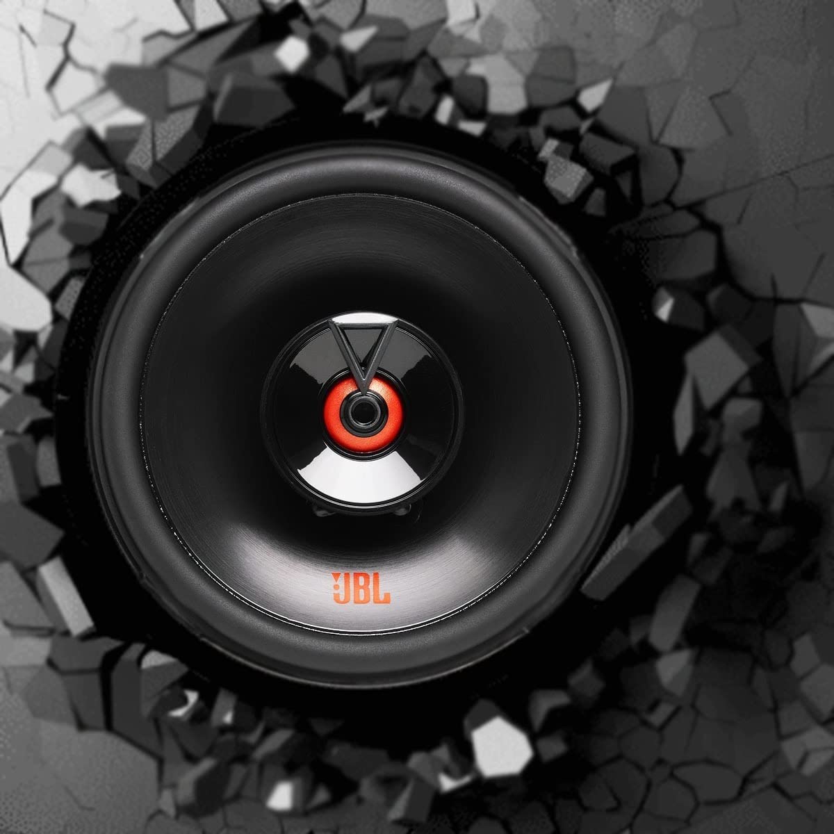 JBL Club 522F 2-Wege Auto Lautsprecher Set von Harman Kardon - 135 Watt Pro KFZ Autolautsprecher Boxen 13 cm, Black