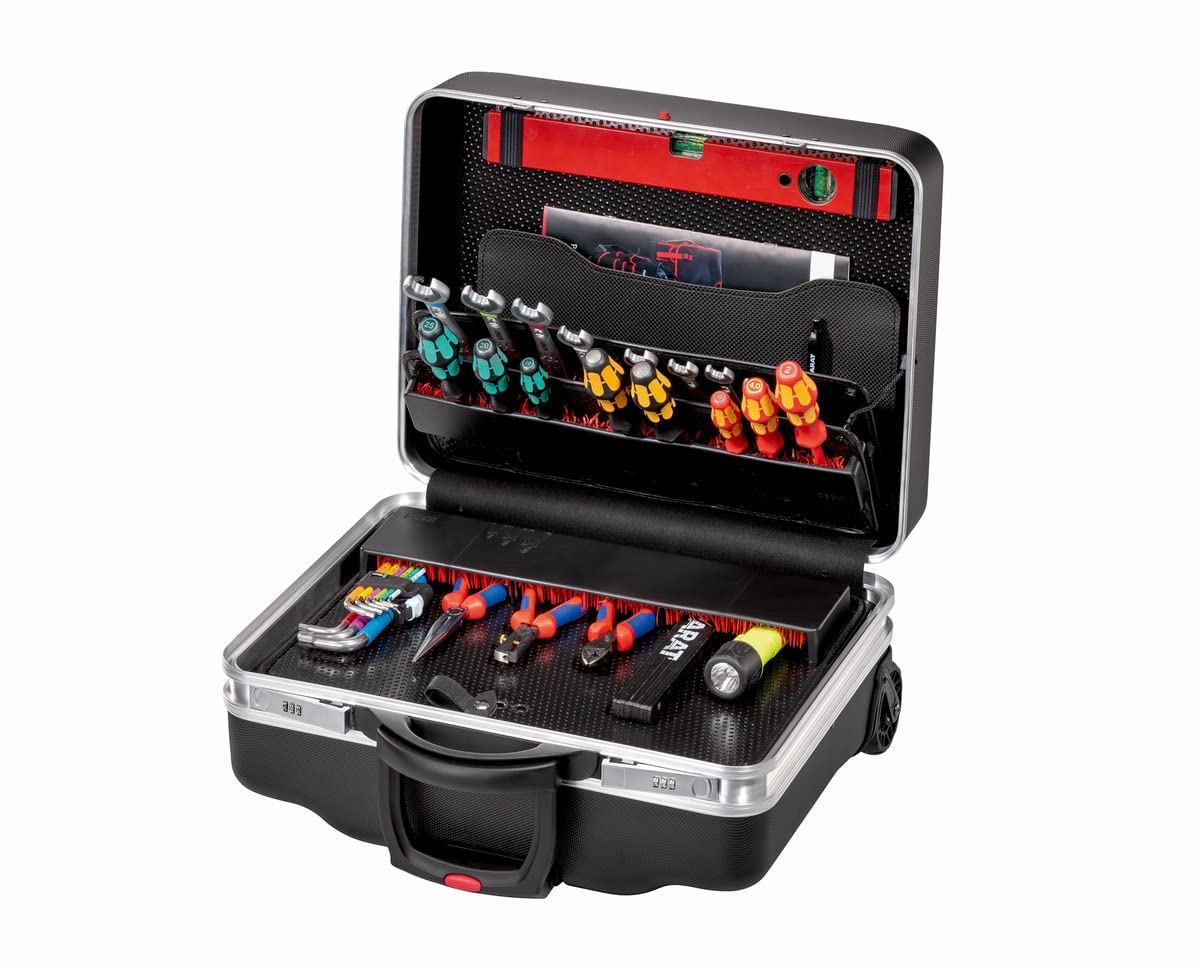 Parat Werkzeugkoffer CLASSIC KingSize Roll neo Safe CP-7 (Größe XL / Werkzeugtasche ohne Inhalt, rollbar / Werkzeug-Trolley schwarz) 789550171
