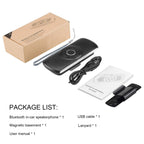 LETRADE Freisprecheinrichtung für Auto Bluetooth 5.0 mit Clip, TF-Kartenslot, integriertes Mikrofon, Unterstützung Siri &Google Assistant, für Musik, GPS, Telefon
