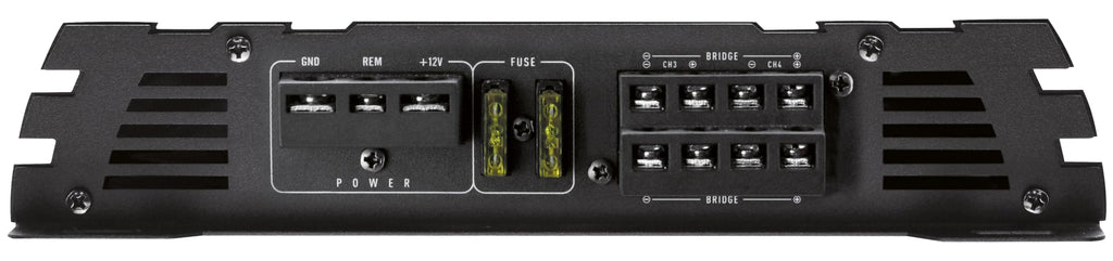 Crunch GPX-1000.4 4-Kanal Auto-Verstärker – Class A/B Endstufe mit 4x125W RMS @2 Ohm, 2x250W gebrückt @4 Ohm – Bass Boost, HPF/LPF Filter, Cinch, 12V Car Hifi Amplifier