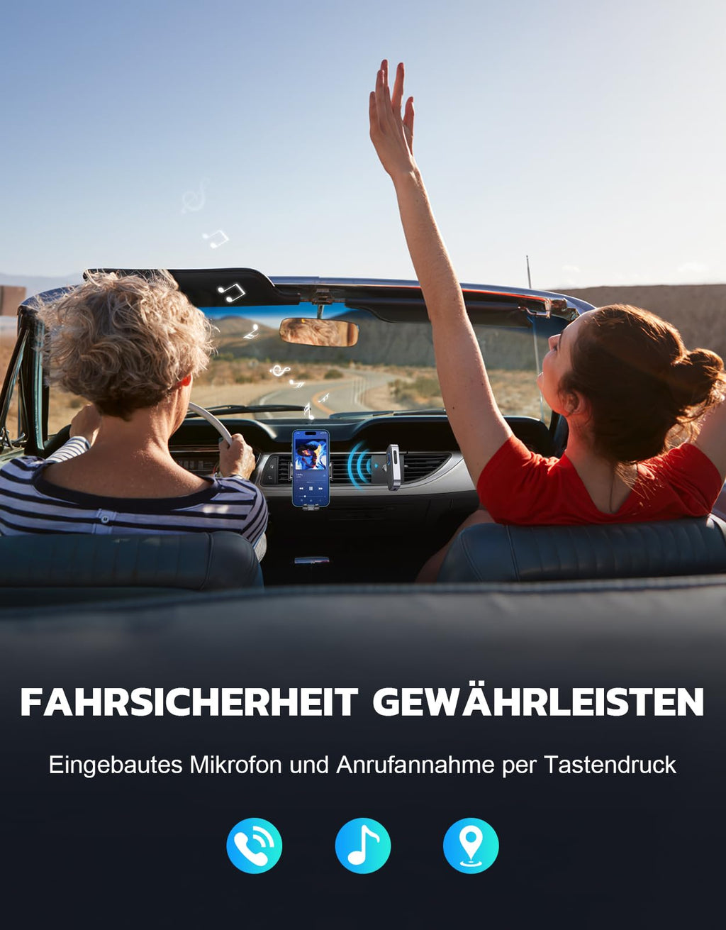 Glangeh Bluetooth 5.3 Adapter Auto, Upgraded Lärmminderung 3,5mm Aux Bluetooth Adapter, 16H Standby Empfänger Receiver Klinke für Auto Audio System, Kopfhörer, Speaker, Stereo-Endstufen