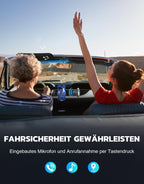 Glangeh Bluetooth 5.3 Adapter Auto, Upgraded Lärmminderung 3,5mm Aux Bluetooth Adapter, 16H Standby Empfänger Receiver Klinke für Auto Audio System, Kopfhörer, Speaker, Stereo-Endstufen