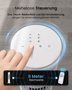 Pro Breeze Turmventilator mit Fernbedienung, 76cm Höhe - Ventilator 65° Oszillation, Timer, 3 Geschwindigkeiten – Leistungsstarker & energieeffizienter Ventilator leise für Schlafzimmer und Büro
