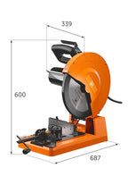FEIN Metallkappsäge MKAS 355 Sicher, schnell und präzise sägen von Vierkantrohre bis 120 mm und Rundprofile bis 100 mm. Sägeblatt Ø 355 mm.