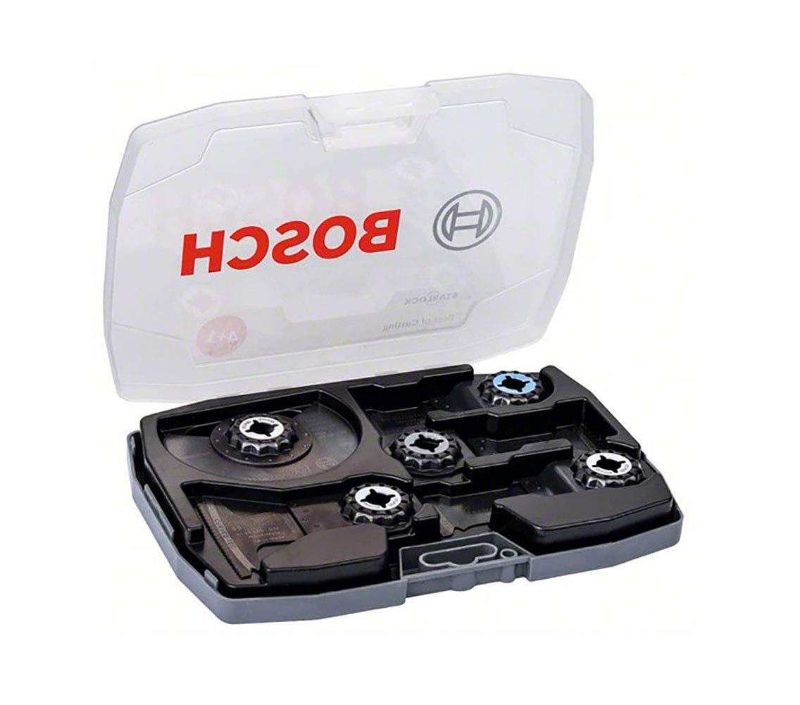 Bosch 5 tlg. Starlock Best of Cutting Tauchsägeblatt Segmentsägeblatt Multitool Set (für Holz und Metall, Professional Zubehör Multifunktionswerkzeug)