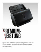 Canon imageFORMULA DR-C230 Scanner | Dokumentenscanner | Duplex Scanner mit Einzug für Homeoffice & Büro mit USB | 60 Blatt Einzug | Bis zu 30 Seiten pro Min | Canon CaptureOnTouch Software