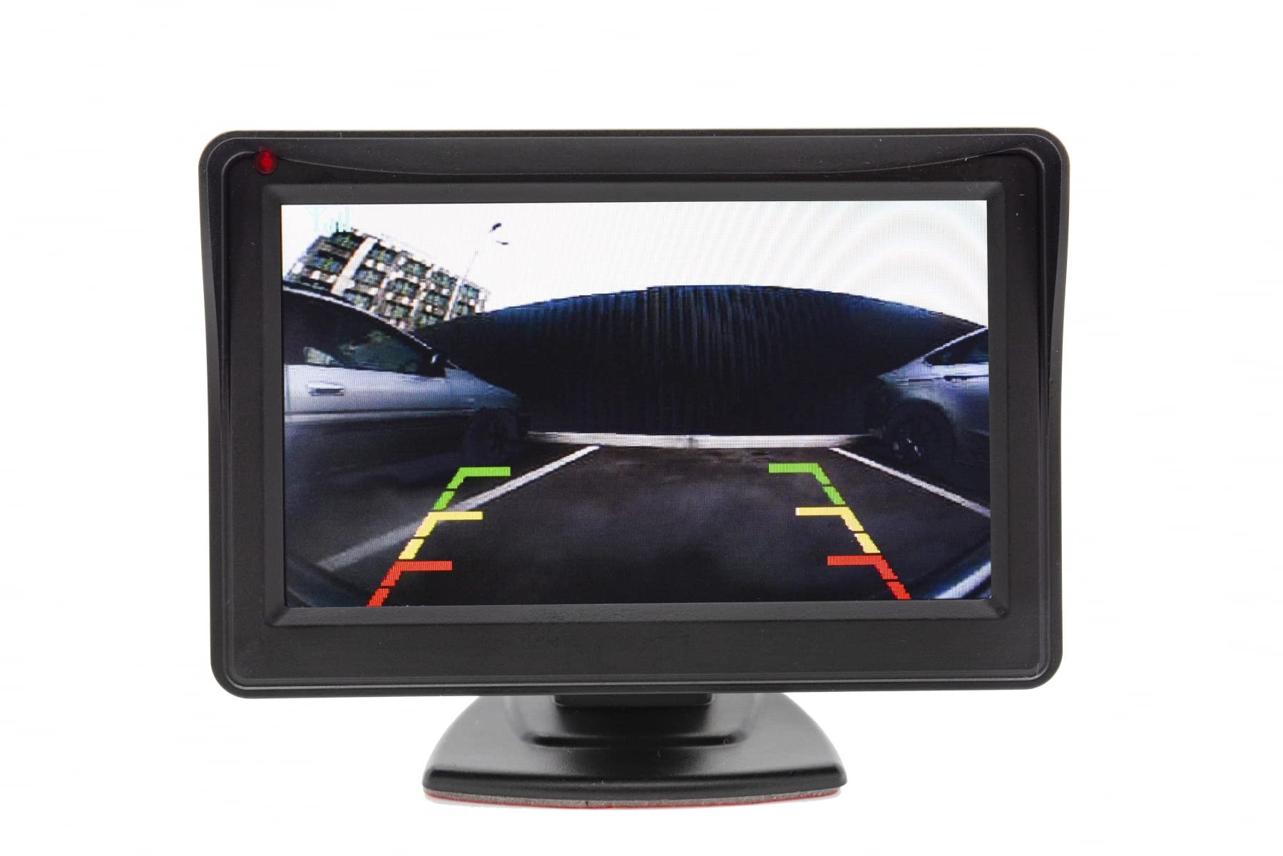 Technaxx Funk-Rückfahrkamera für das Auto in der Kennzeichenhalterung TX-170-4,3" TFT-LCD-Monitor, IR-LED für Nachtsicht bis zu 2m, einstellbare Kamerausrichtung 114° Sichtfeld 135°