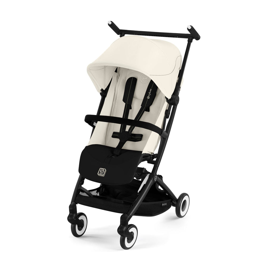 CYBEX Gold Kinderwagen LIBELLE mit Einhand-Gurtsystem, Von ca. 6 Monaten bis ca. 4 Jahre (max. 22 kg), Ultraleicht (nur 6 kg), Canvas White