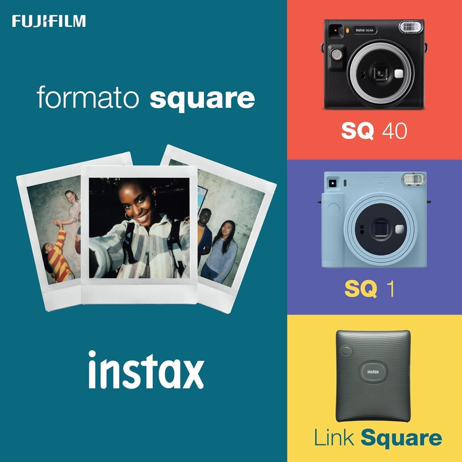 INSTAX Square Link Smartphone Drucker, Midnight Green