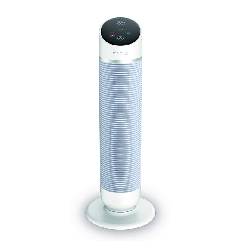 Rowenta 3-in-1 Turmventilator Silent Comfort, Heizlüfter, Ventilator und Luftfilter, 10 Stufen für jeden Bedarf, Eco-Heizmodus, Smart-Modus, Fernbedienung, Timer, Auto-Off, weiß, HQ8120