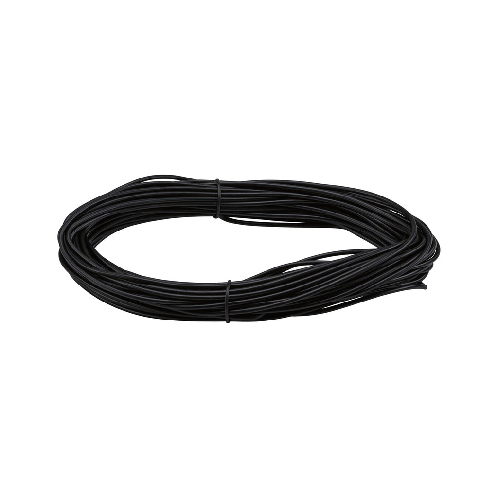 Paulmann 94593 Seilsytem Spannseil Corduo 20m isoliert 2,5qmm Seil Schwarz Drahtseil Schiene
