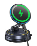 Baseus VC2 Flex Pro 15W Handyhalterung Auto für Magsafe mit Ladefunktion, Magnet Autohalterung kfz Ladegerät für Armaturenbrett, Wireless Car Charger für iPhone 17,16,15,14,13,12 Pro Max