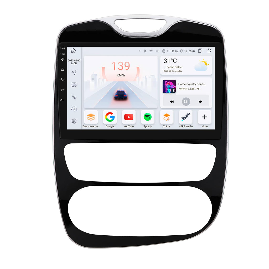 Android 13 Autoradio für Renault Clio 4 ZOE 2016-2019 8-Core 4G+32G GPS Navi für Renault Clio Radio mit Wireless CarPlay Android Auto Bluetooth DAB WiFi 4G Mirror Link Rück-/Frontkamera Input/FM/AM
