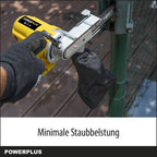 Powerplus Elektro-Feilenschleifer POWX139-400W Elektrowerkzeug Bandschleifer - Fingerschleifer Schleifband 457x13mm - 1700min-1 - Handschleifer mit Aufbewahrungskoffer - mit 10 Acc.