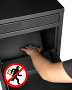Ondis24 Korona Paketbox Postbox für Pakete, Päckchen, für Briefe mit Paketsafe (Schwarz)