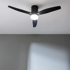Cecotec - Deckenventilatoren mit Licht EnergySilence Aero 5600 Aqua GoldBlack Connected, 132 cm, 40 W, LED 20W Litch, 3 Flügel, 6 Geschwindigkeiten, Timer, Winter/Sommermodus, Wi-Fi, Goldschwarz
