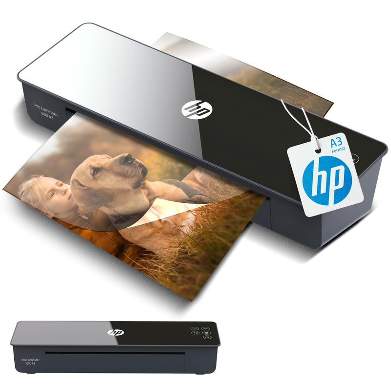 HP Pro Laminator 600 A3, Laminiergerät, 75/80-125 Micron, inklusive Laminierfolien, 3164