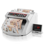 VEVOR Geldscheinzähler mit LED-Display und professionellem Geldscheinzähler mit Falschgeld-Detektor, UV/MG, 1000 Banknoten/Minute, nur Zahl der Blätter
