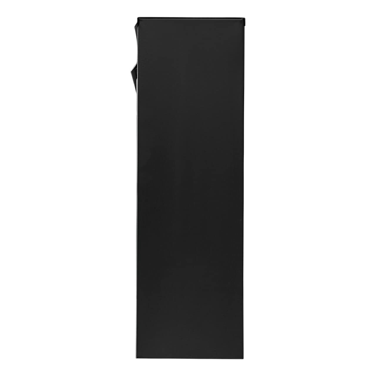 Burg-Wächter Briefkasten Edelstahl mit Namensschild, A4 Einwurf-Format, Verzinktes Stahlgehäuse anthrazit beschichtet mit Edelstahl Tür, Oxford-Set 6877 B+S, Mattschwarz