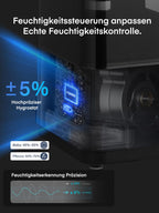 FOHERE Luftbefeuchter fürs Schlafzimmer, 6L Leiser Luftbefeuchter mit warmem und kühlem Nebel, 60H Laufzeit, Öldiffusor, Schlafmodus, 12H-Timer, Licht für heim Kinderzimmer Pflanzen Baby Kind