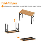 SogesHome Klapptisch Computertisch 120 x 60 x 75 cm PC Tisch Schreibtisch Bürotisch Büroarbeitsplatz für Home Office Verwendung Schreibtisch Esstisch Konferenztisch