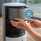 Philips Original-Ersatzfilter für 2-in-1-Luftreiniger und Luftbefeuchter der Serie 3400 AC3420 und AC3421, HEPA NanoProtect + Aktivkohle, 12 Monate Lebensdauer, schwarz/weiß (FY3400/30)