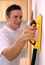 Mirka Handy Handschleifer mit Klett und Absaugung für 80x230mm Schleifstreifen, Schleifklotz zum Schleifen von Spachtel, Gips, Holz, Staubfreies Schleifen, 8391200111