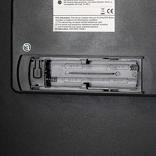 Amazon Basics Elektronisch Schlüssel Biometrisch Tresor mit Fingerabdruck-Verschlusssystem, 50 l, Schwarz